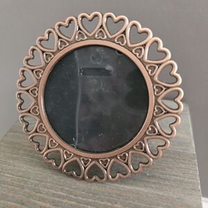 Heart Design Bronze Photo Mini Frame